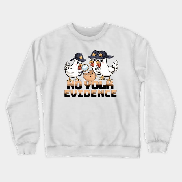 Chicken Detectives Wings of Justice Crewneck Sweatshirt by TaansCreation 